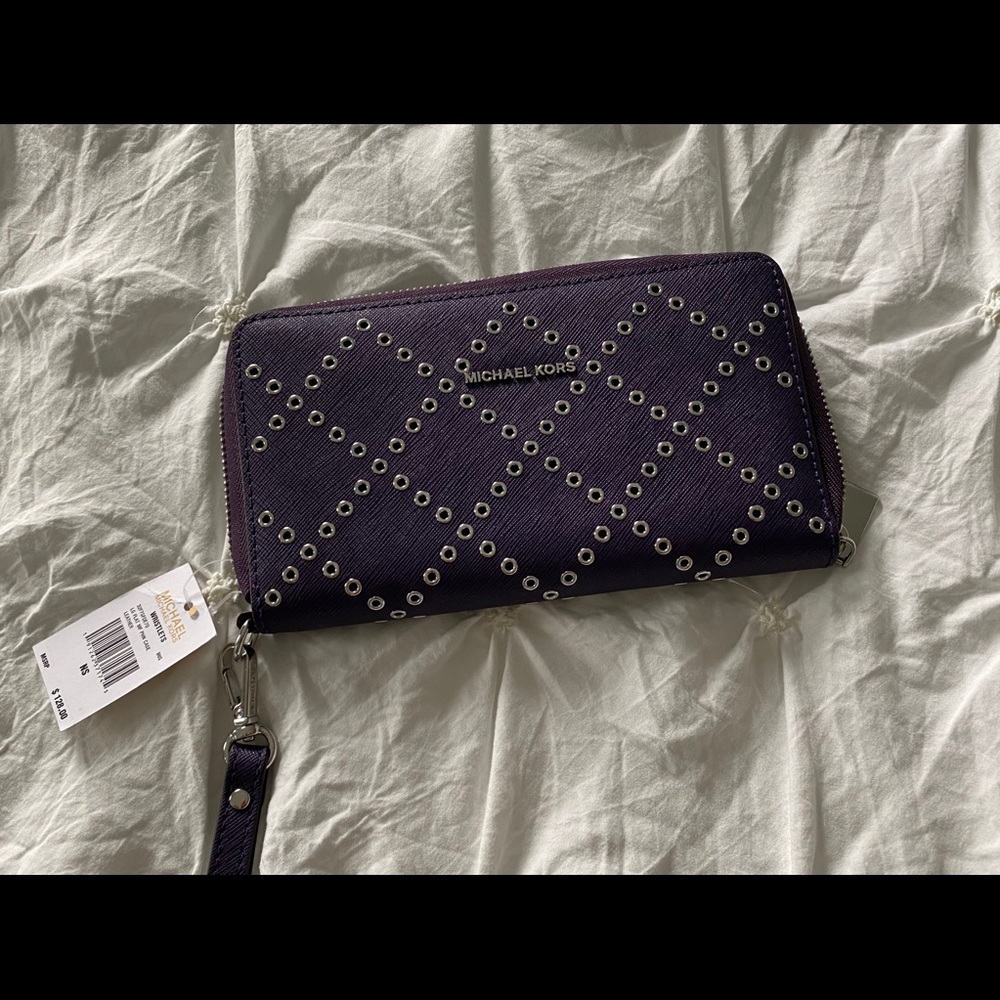 NWT Purple Michael Kors Wristlet